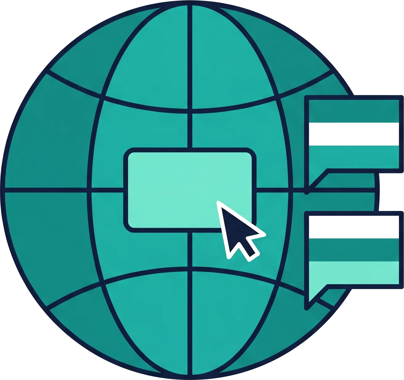 Illustration of a country and language picker on a TaxValio calculator screen.